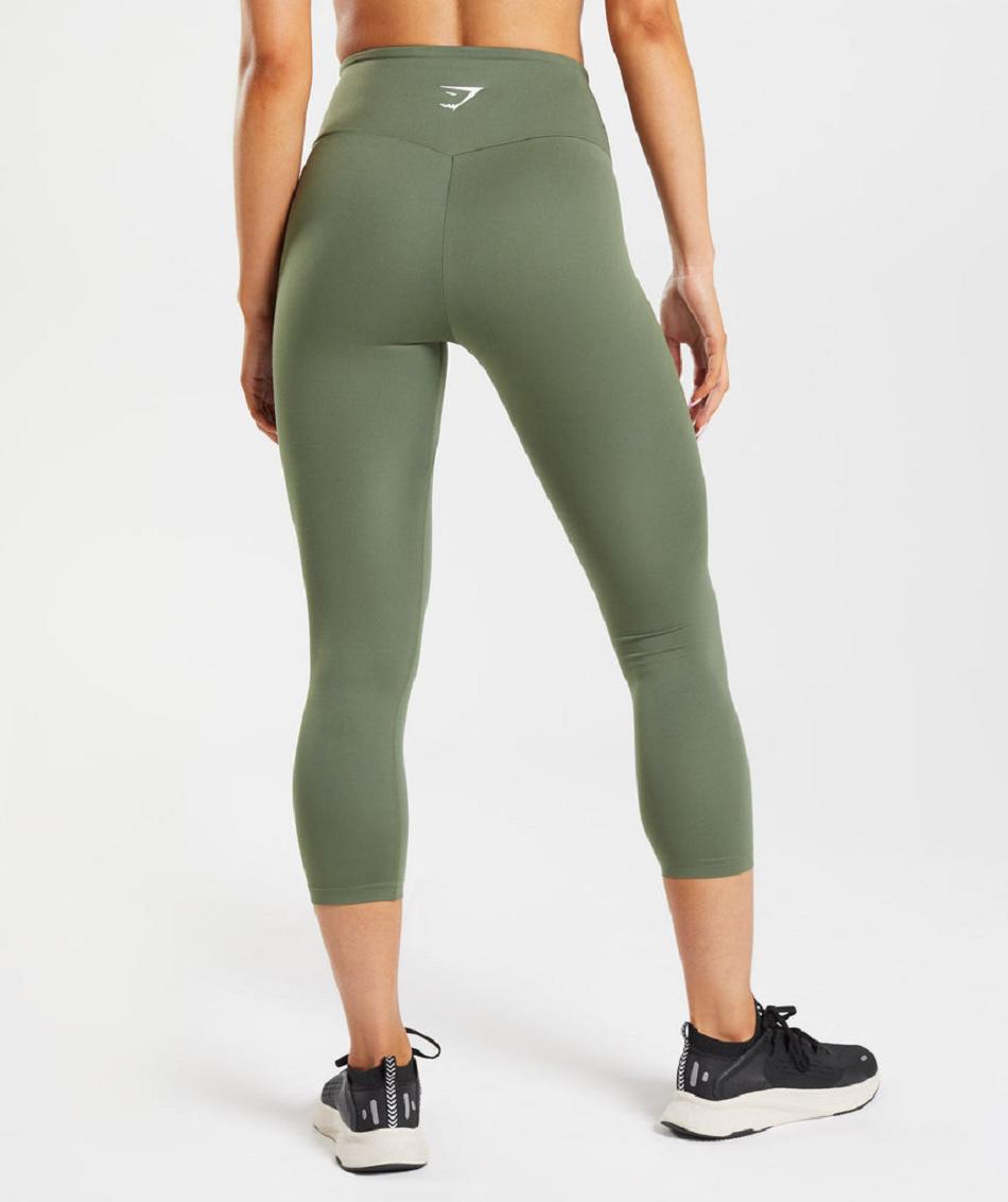 Leggins Gymshark Entrenamiento 7/8 Mujer Verde Oliva | CO 2829TCE